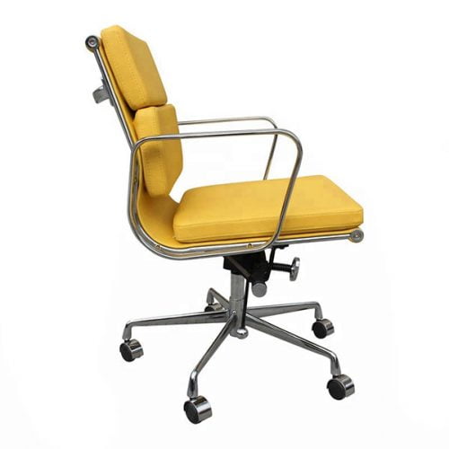 Wholesale Mid Back Soft Pad Leather Swivel Office Chair